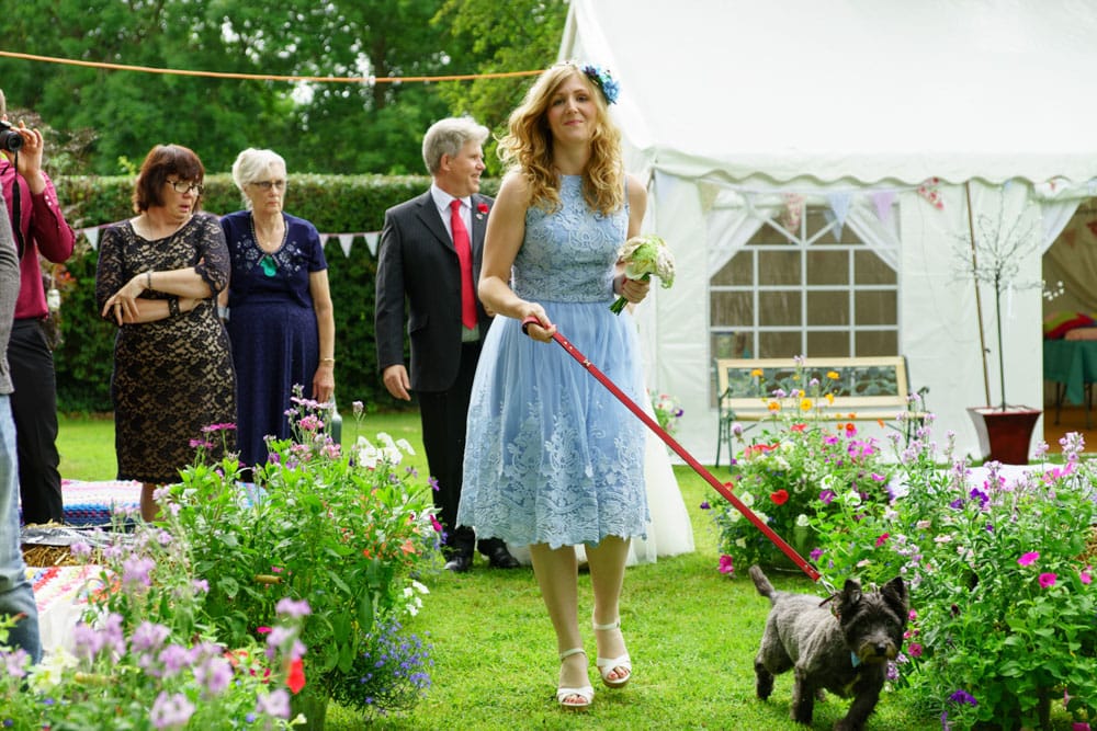 017 garden wedding ceremony photos kirsty sam