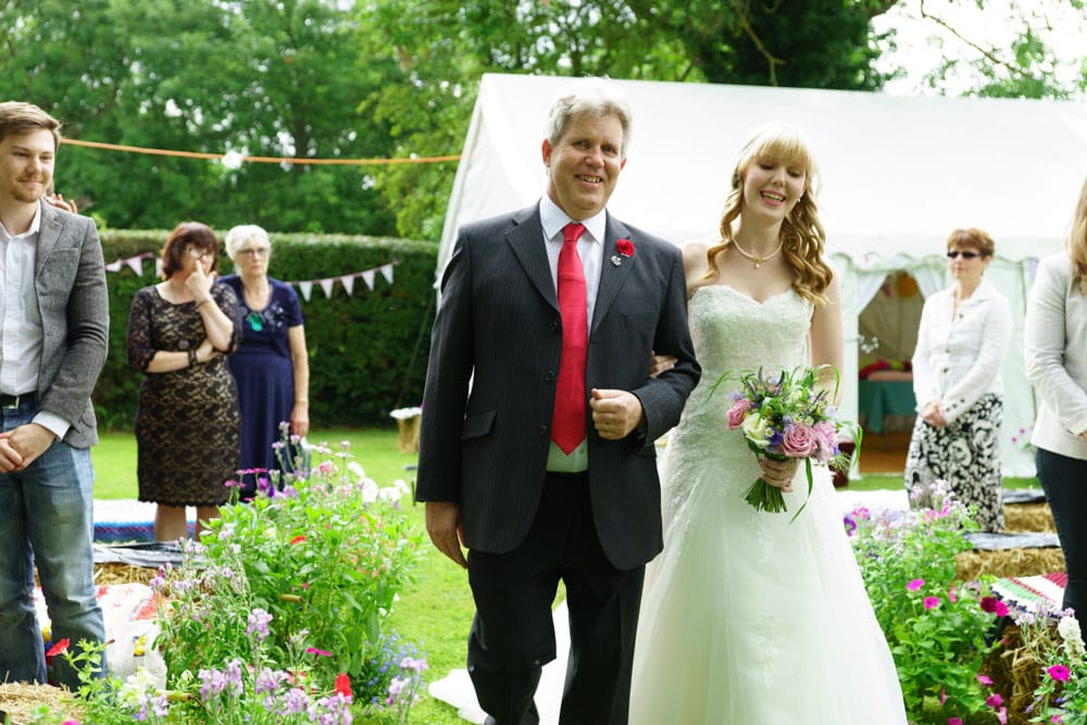 018 garden wedding ceremony photos kirsty sam