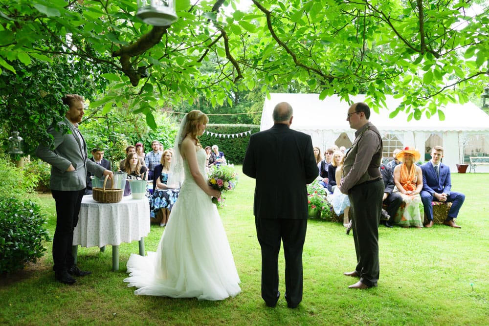 019 garden wedding ceremony photos kirsty sam