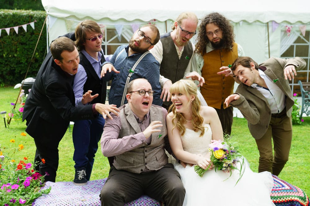 036 garden wedding group photos kirsty sam