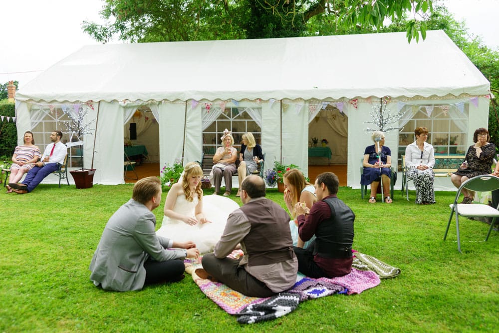 054 garden wedding outdoor food games kirsty sam