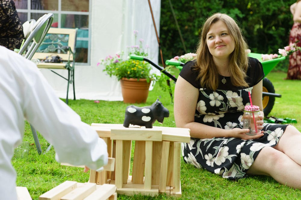 074 garden wedding outdoor food games kirsty sam