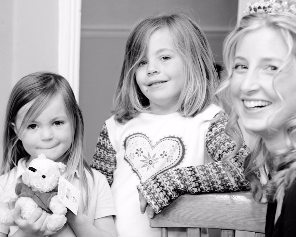 The bride and her 2 daughters during prep moments - photographed by Tim Christian Jones | Leeds wedding photographer