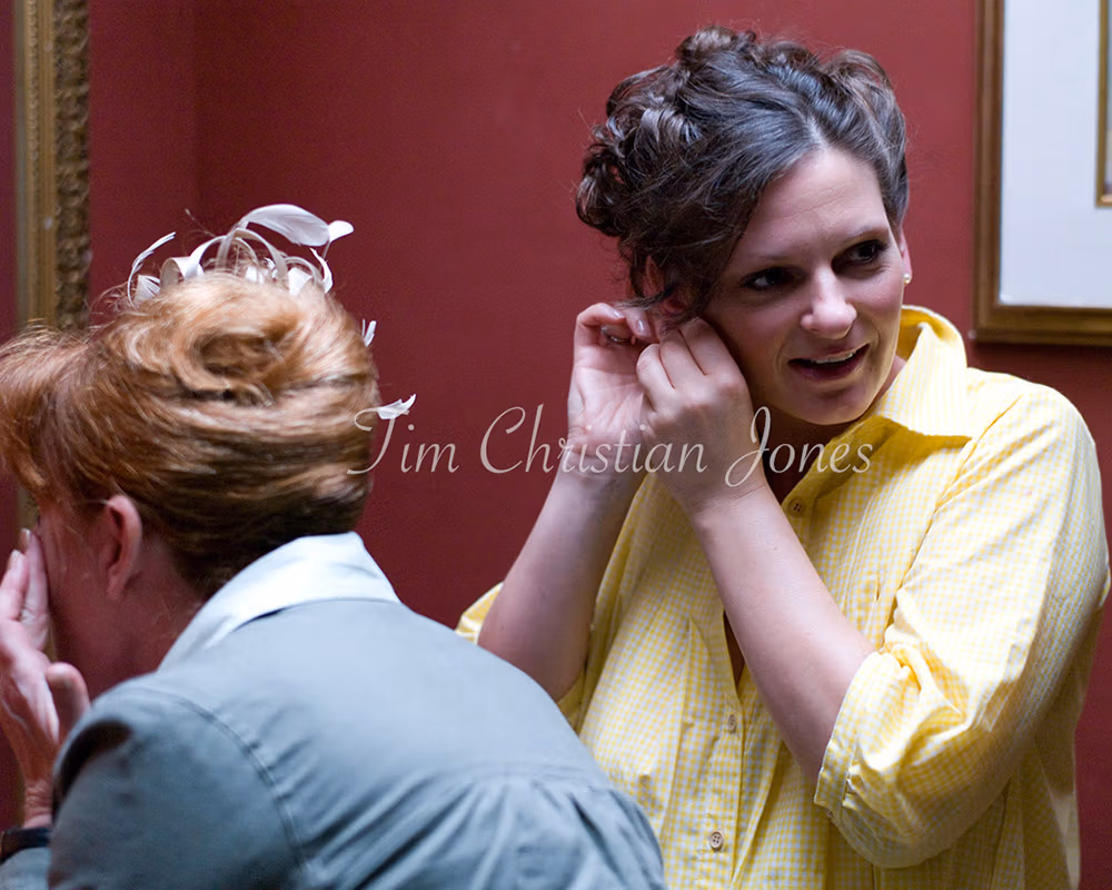 Bride and her mom