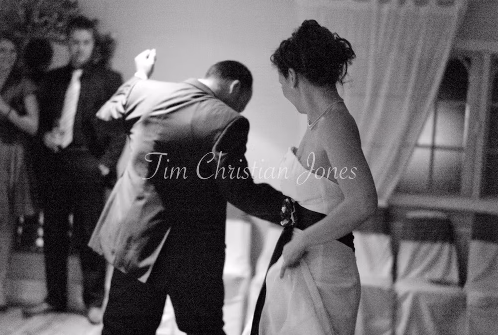 Julie and Pat move with energy and joy during their upbeat first dance at Woodborough Hall.