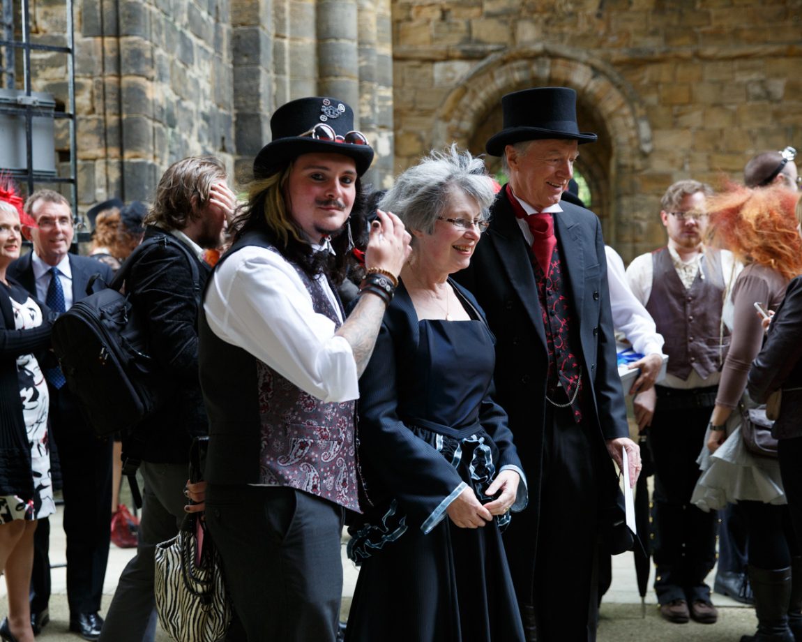 010 grooms brother notices the camera kirkstall abbey wedding linsey and chris