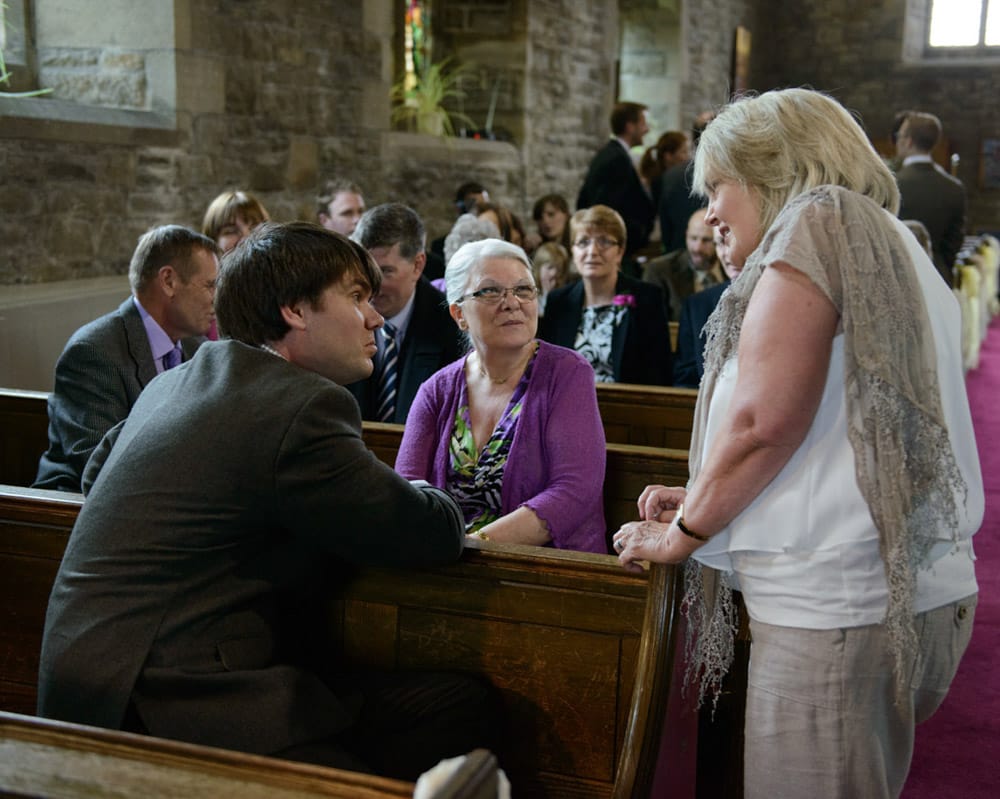 010 guests bride arrival st michael all angels susie dan