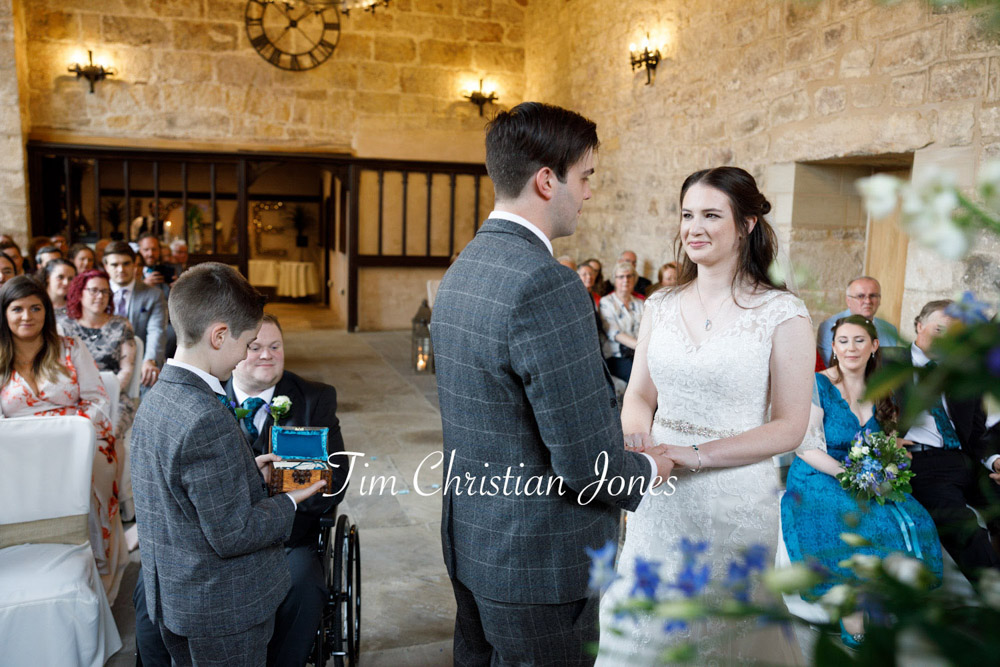 Romantic Yorkshire wedding ceremony at The Priests House.