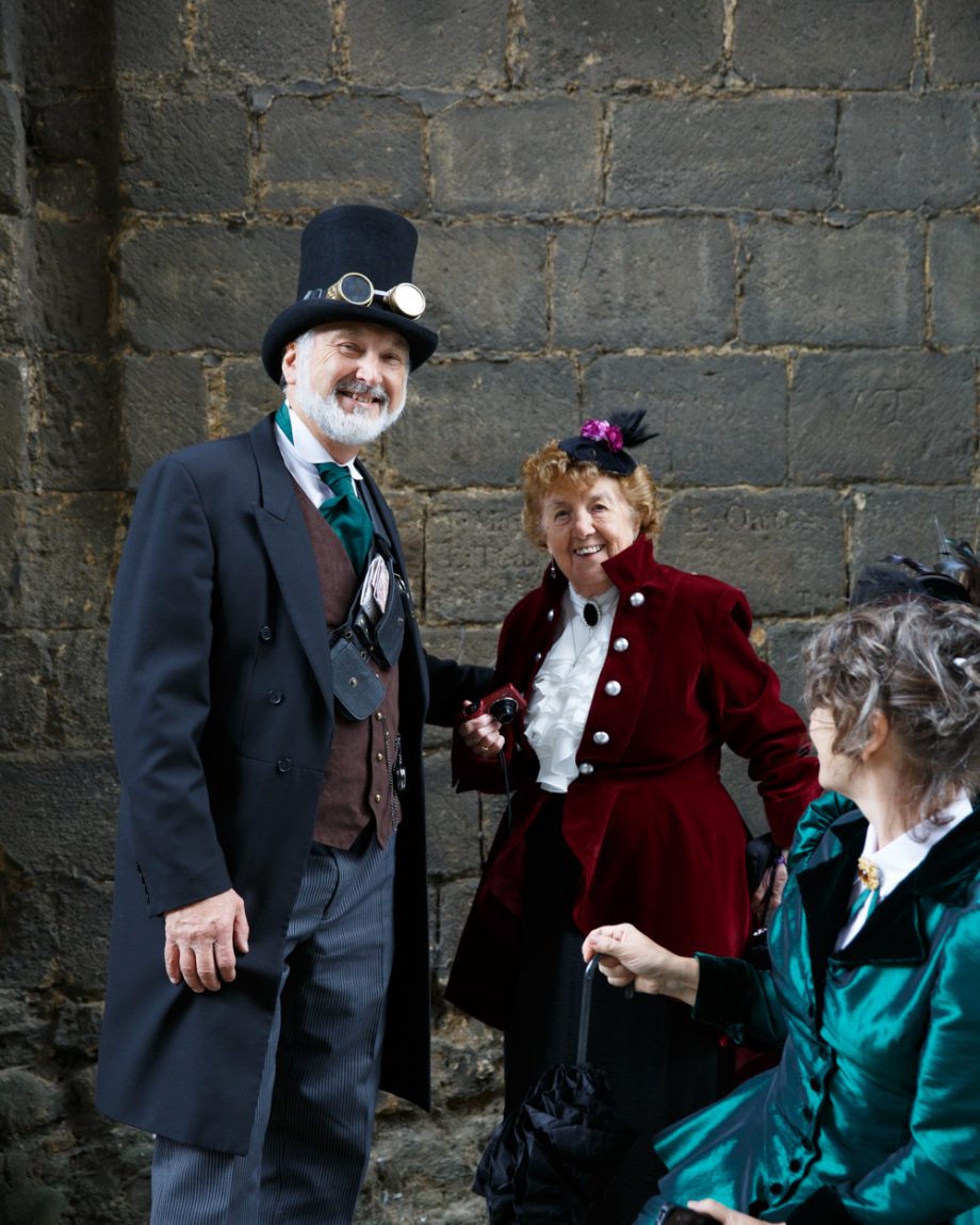 017 grandparents pose for a colourful photo kirkstall abbey wedding linsey and chris