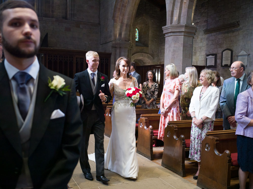 024 bolton priory bride arrival entrance alison liam