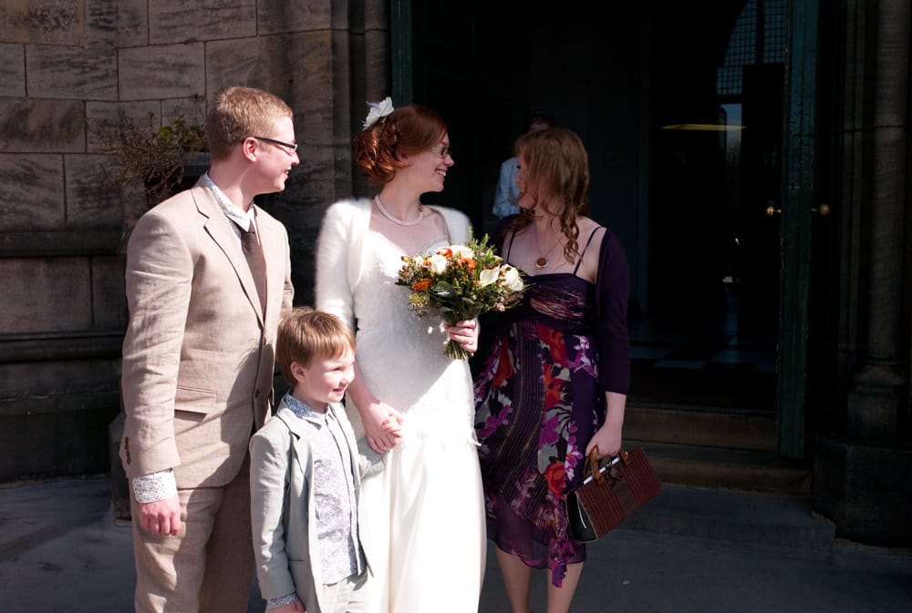 026 couple walk down the aisle st georges leeds catherine and philip