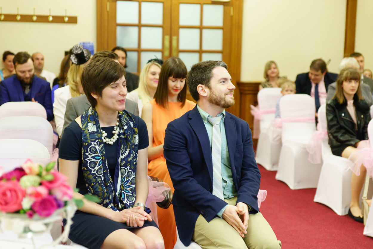 Reader sitting back relaxed after completing the reading
