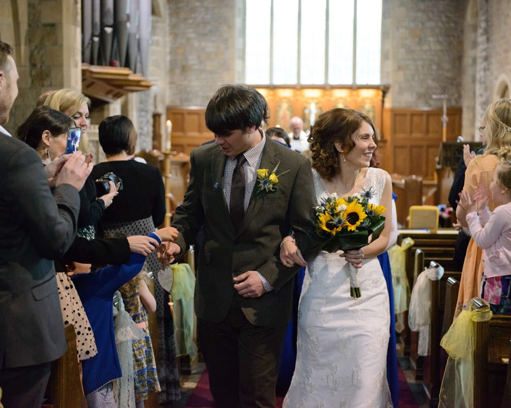 038 bride groom exit st michael all angels susie dan