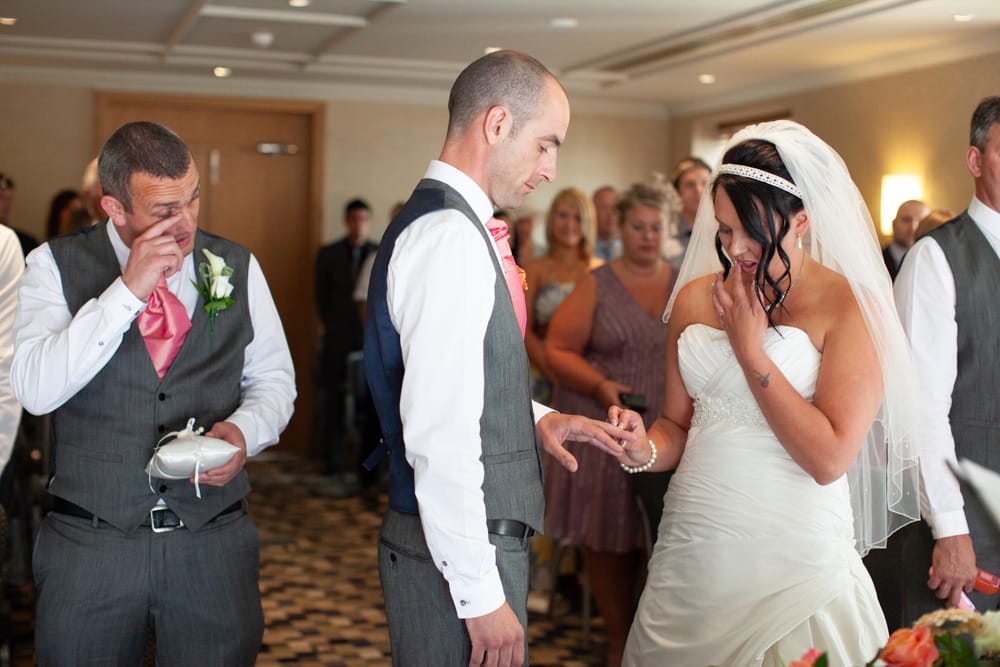 043 wedding ceremony thorpe park hotel leeds gemma dave