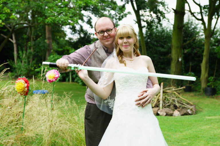Leeds wedding photographer captured a couple portrait full of personality