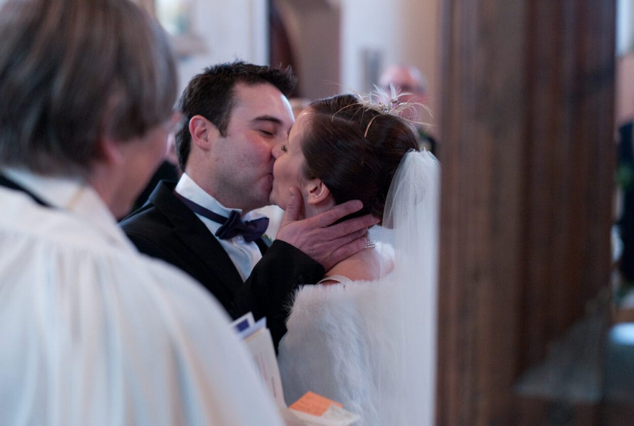 The first kiss — emotional and heartfelt.