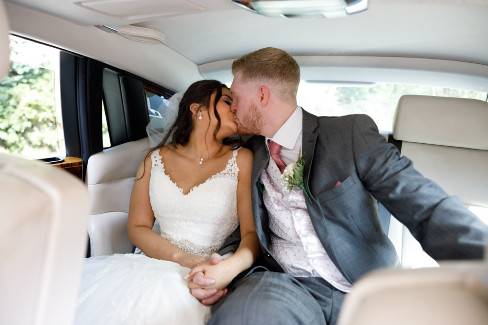 Inside the Rolls-Royce, Kyra and Matt share a kiss, hands clasped, ready for the journey to Chevin Lodge.