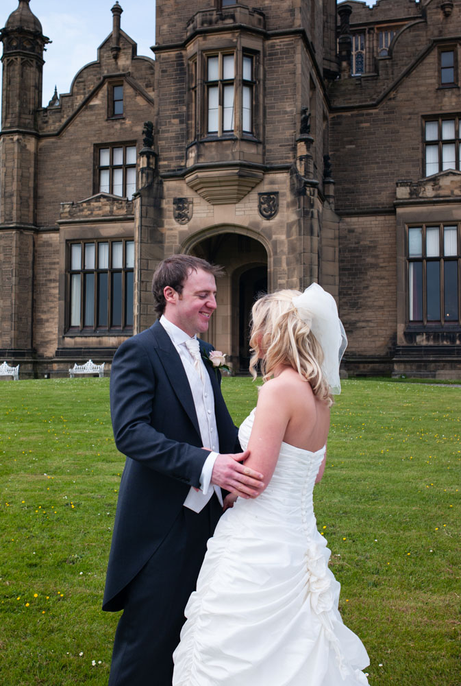 Smiles shared between the couple, full of joy