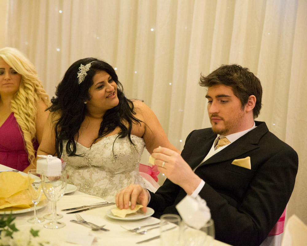 063 crowne plaza leeds wedding breakfast entrance zehra richard