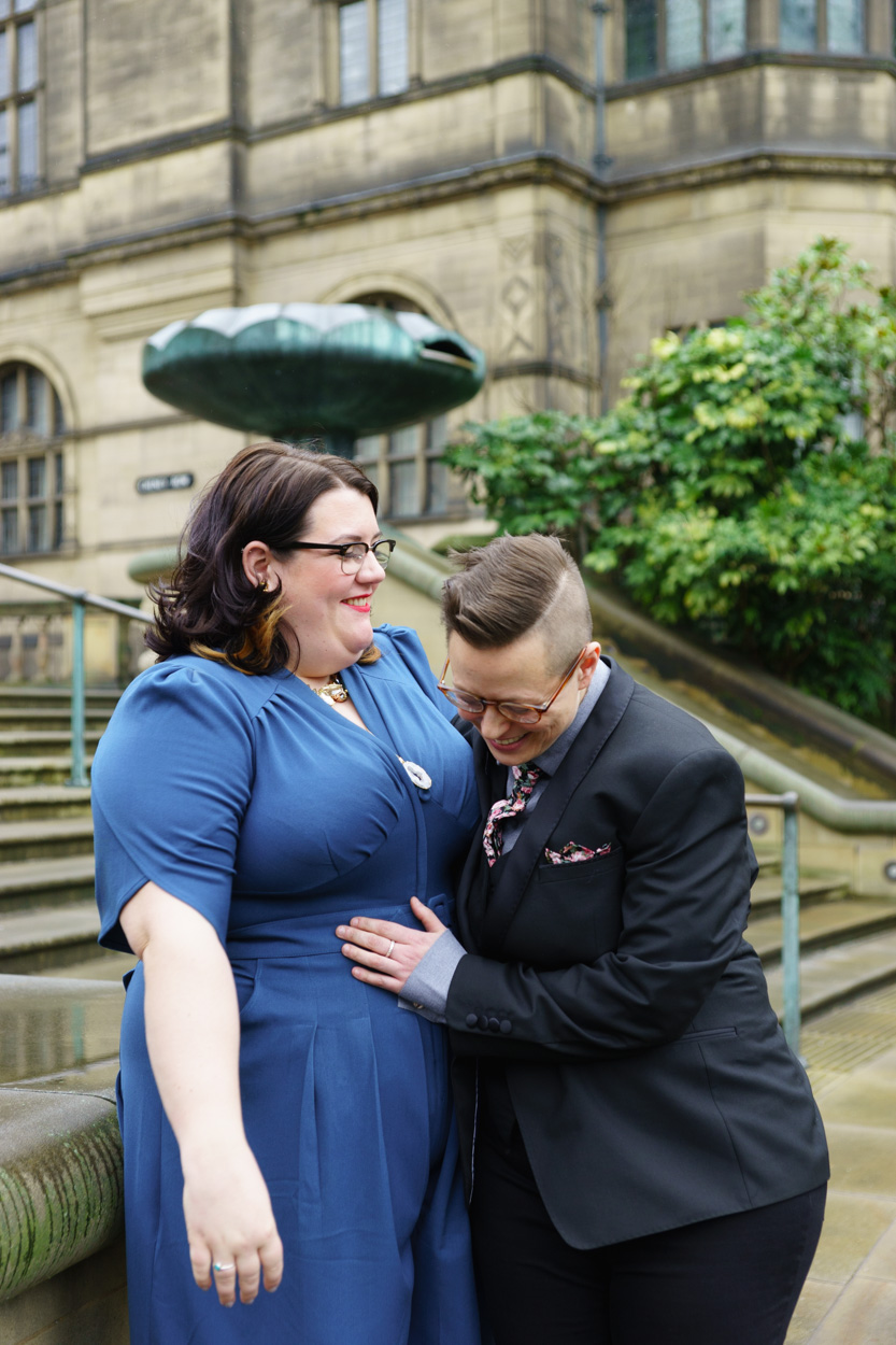 Tamara laughing during portraits