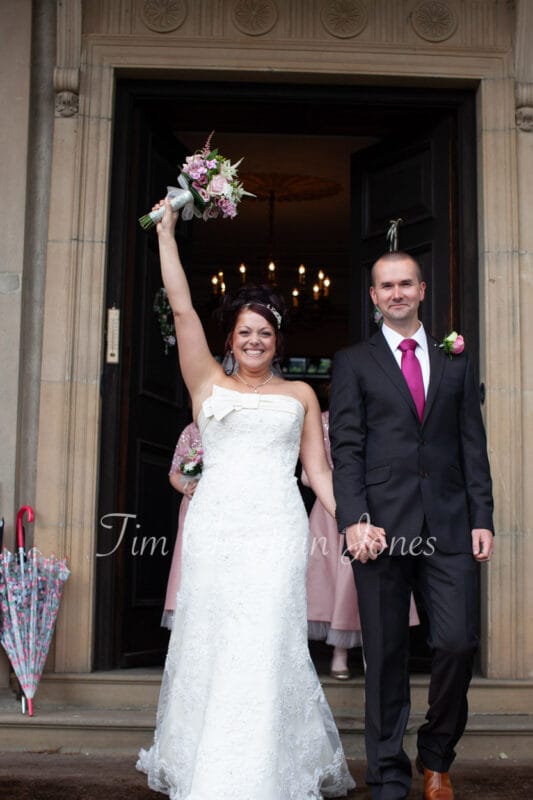067 couple walk down aisle walcot hall wedding ella and alex
