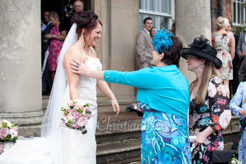 075 guests mixing group photo walcot hall wedding ella and alex