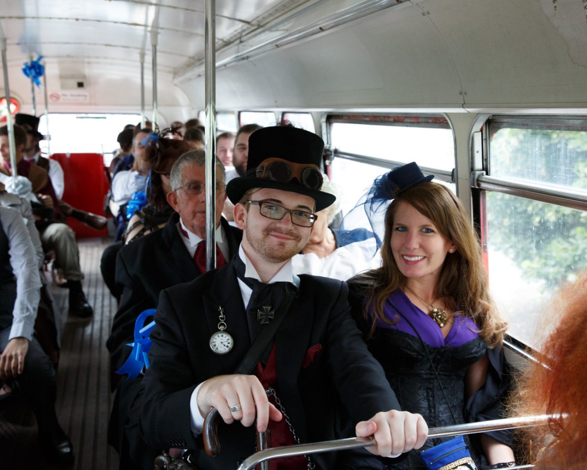 096 guests on their way to left bank leeds wedding reception linsey and chris