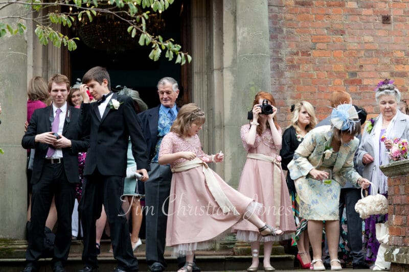 103 group photos confetti moments walcot hall wedding ella and alex