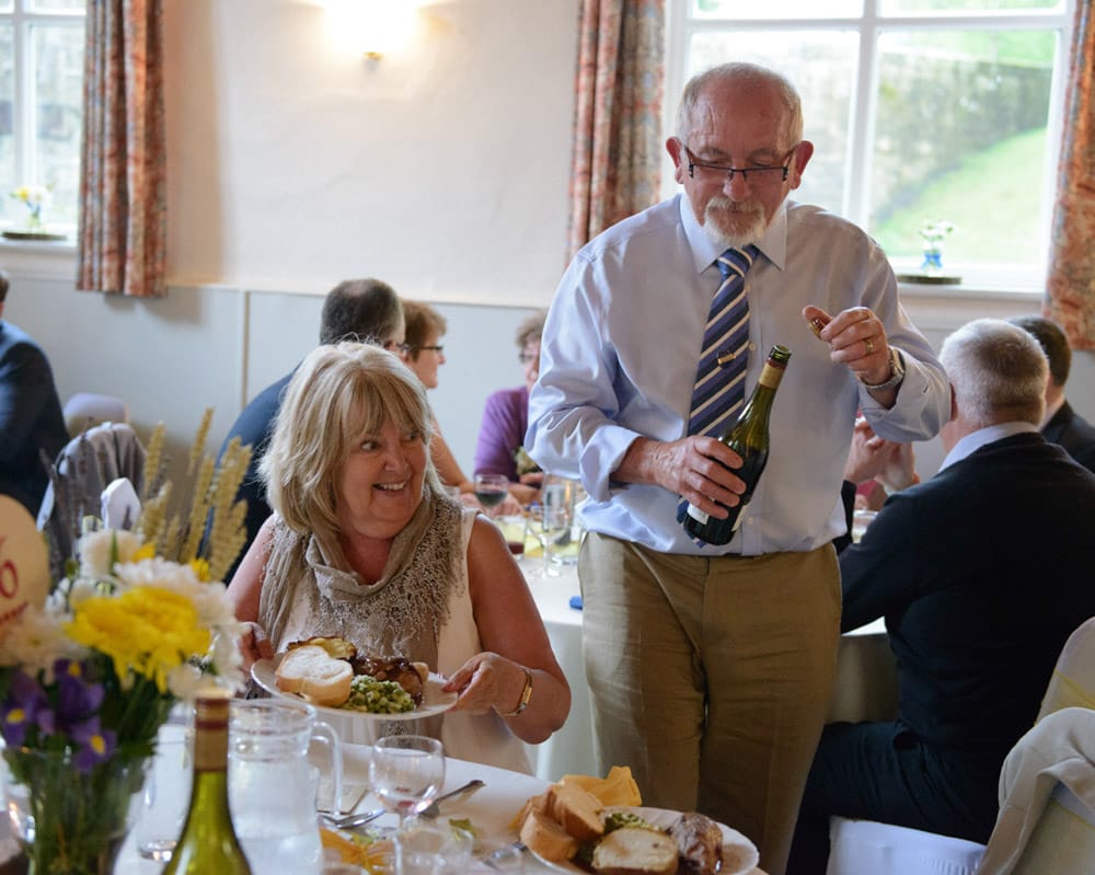 103 wedding breakfast guests barley village hall susie dan