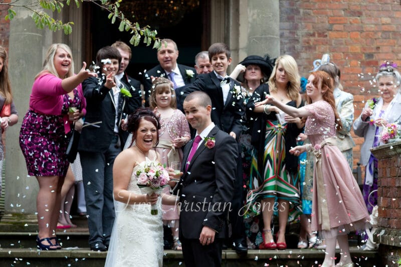 110 group photos confetti moments walcot hall wedding ella and alex