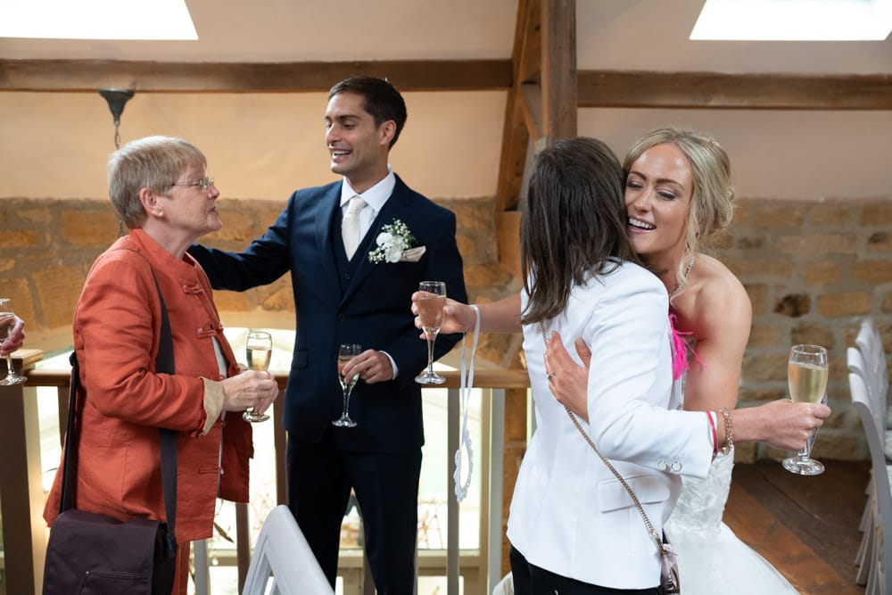 112 chilli barn otley couple greet guests helen adam