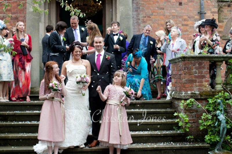 112 group photos confetti moments walcot hall wedding ella and alex