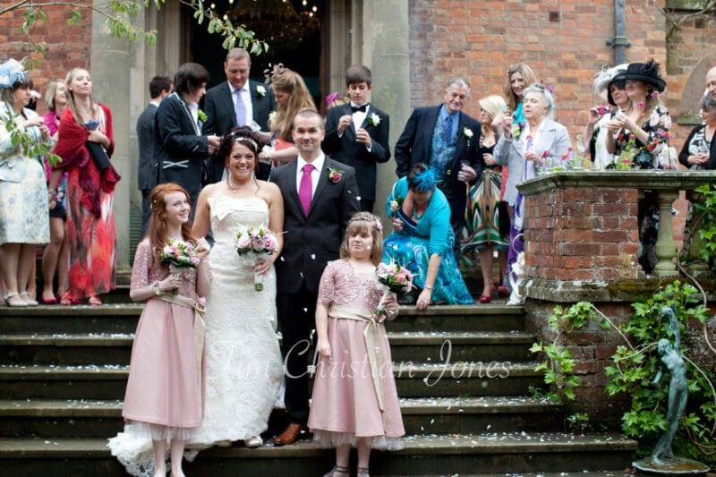 113 group photos confetti moments walcot hall wedding ella and alex