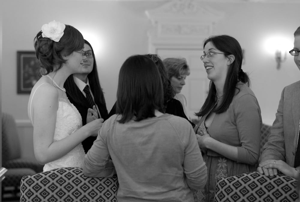 118 guests mingle woodhall hotel leeds catherine and philip