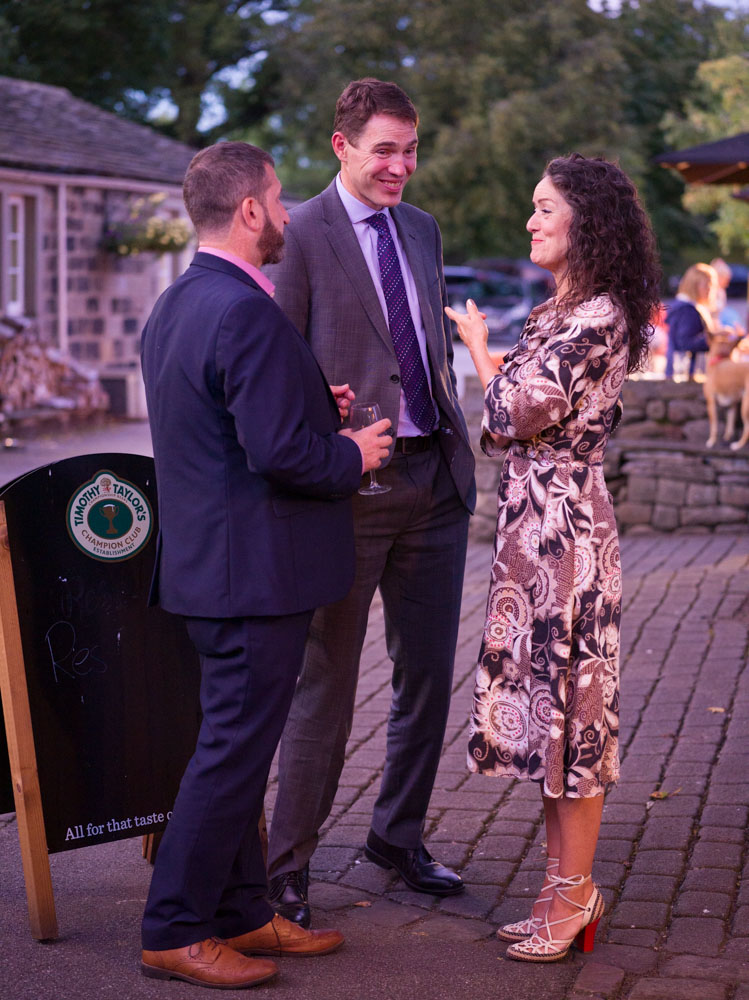 122 devonshire arms guests outside drinks umbrellas alison liam
