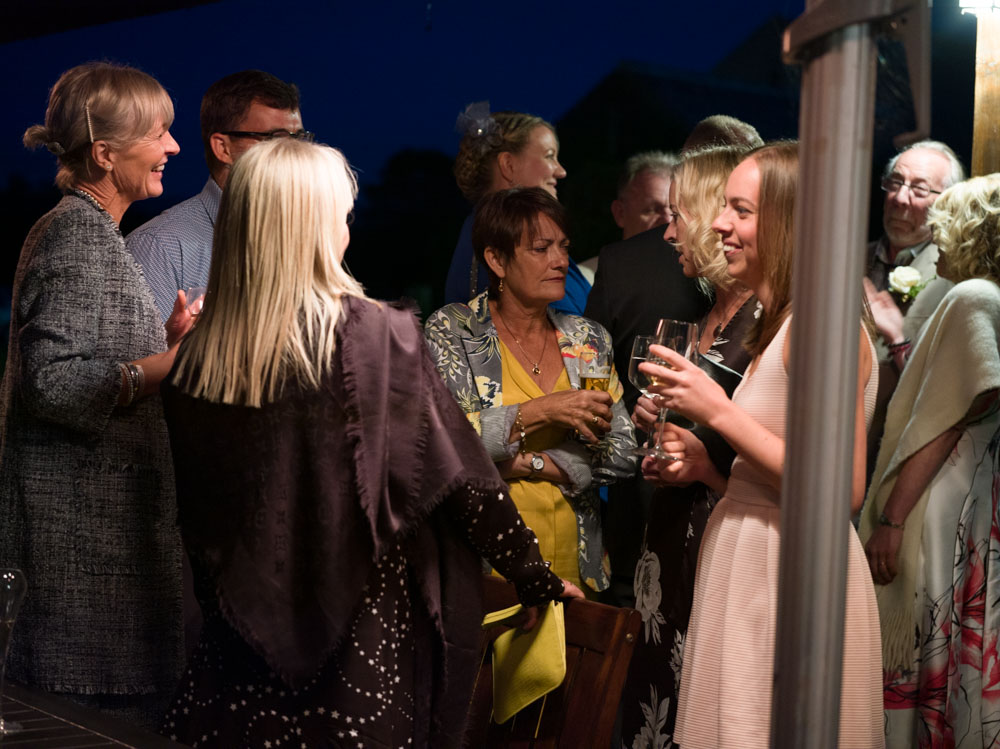 127 devonshire arms guests outside drinks umbrellas alison liam