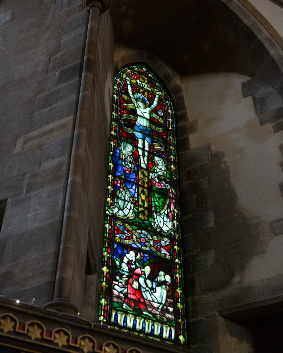 154 stained glass remnants of the buildings previous life as a church left bank leeds wedding reception linsey and chris
