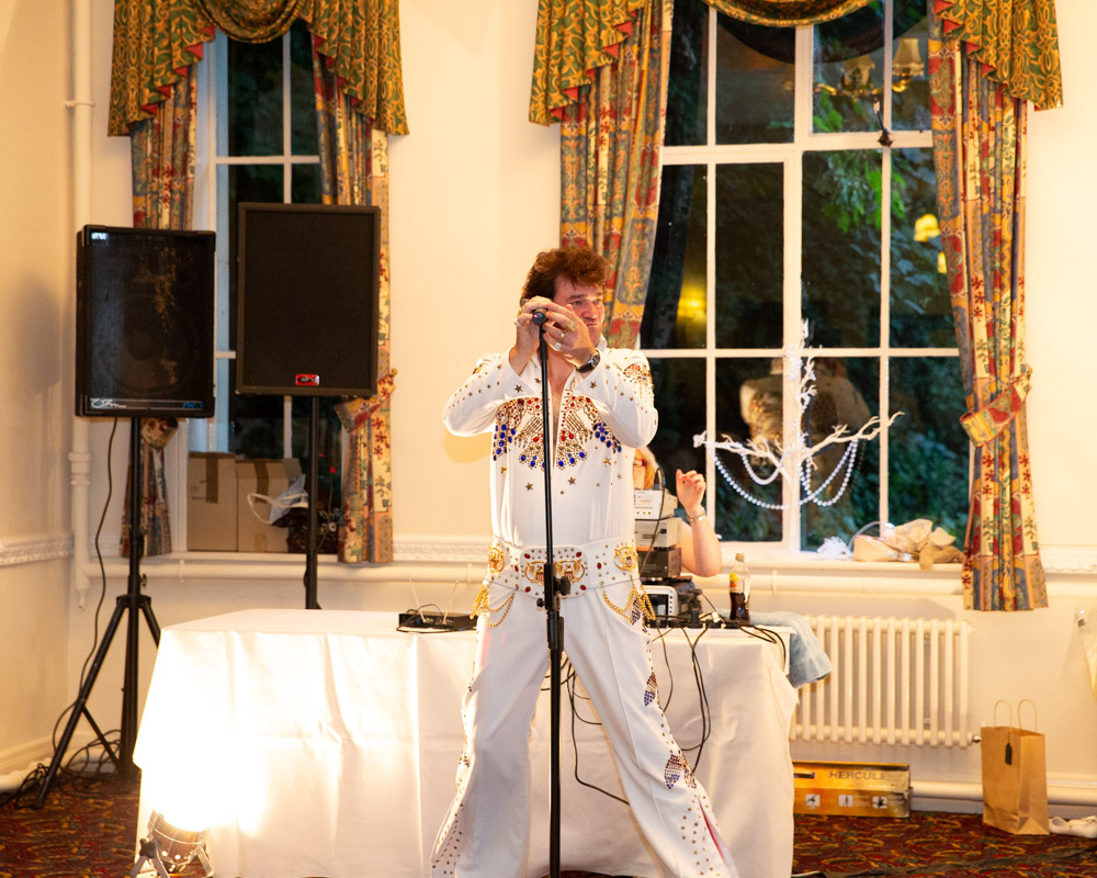 166 evening reception elvis impersonator hoyle court wedding debra jared