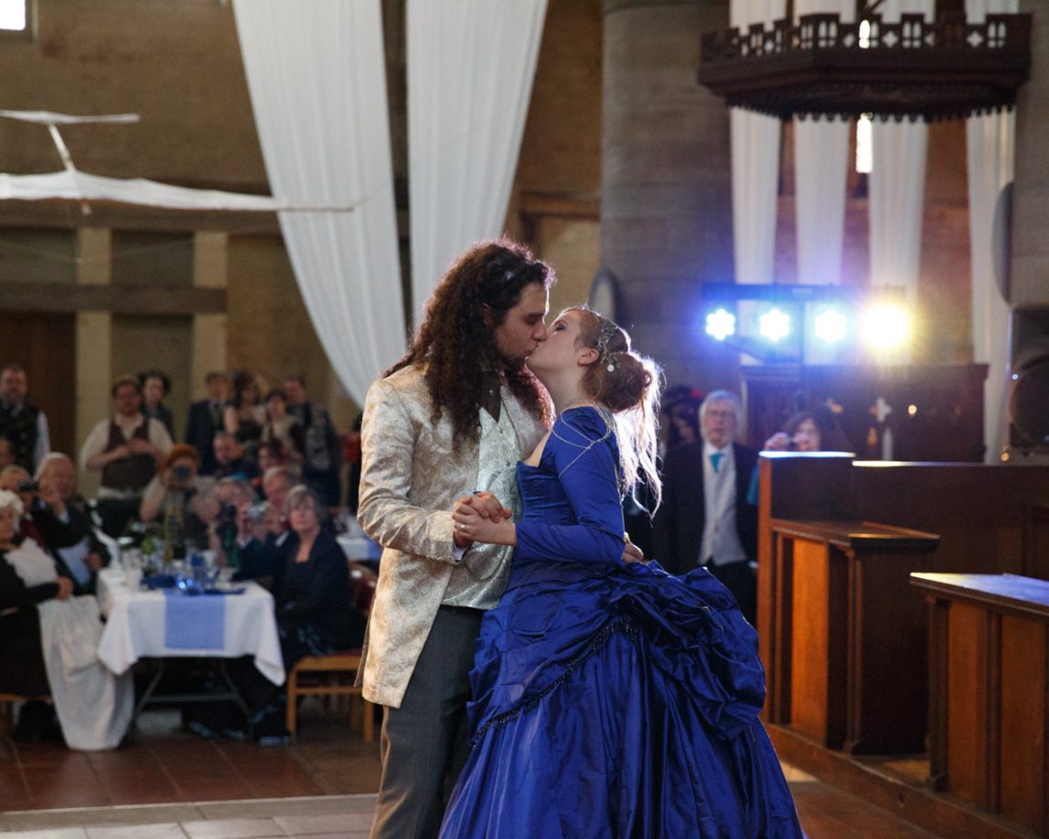 191 the couple kiss during their first dance left bank leeds wedding reception linsey and chris