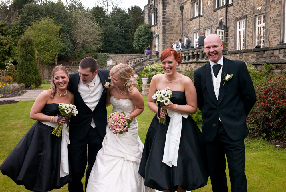 Group photos can be fun too - Hoyle Court wedding photography