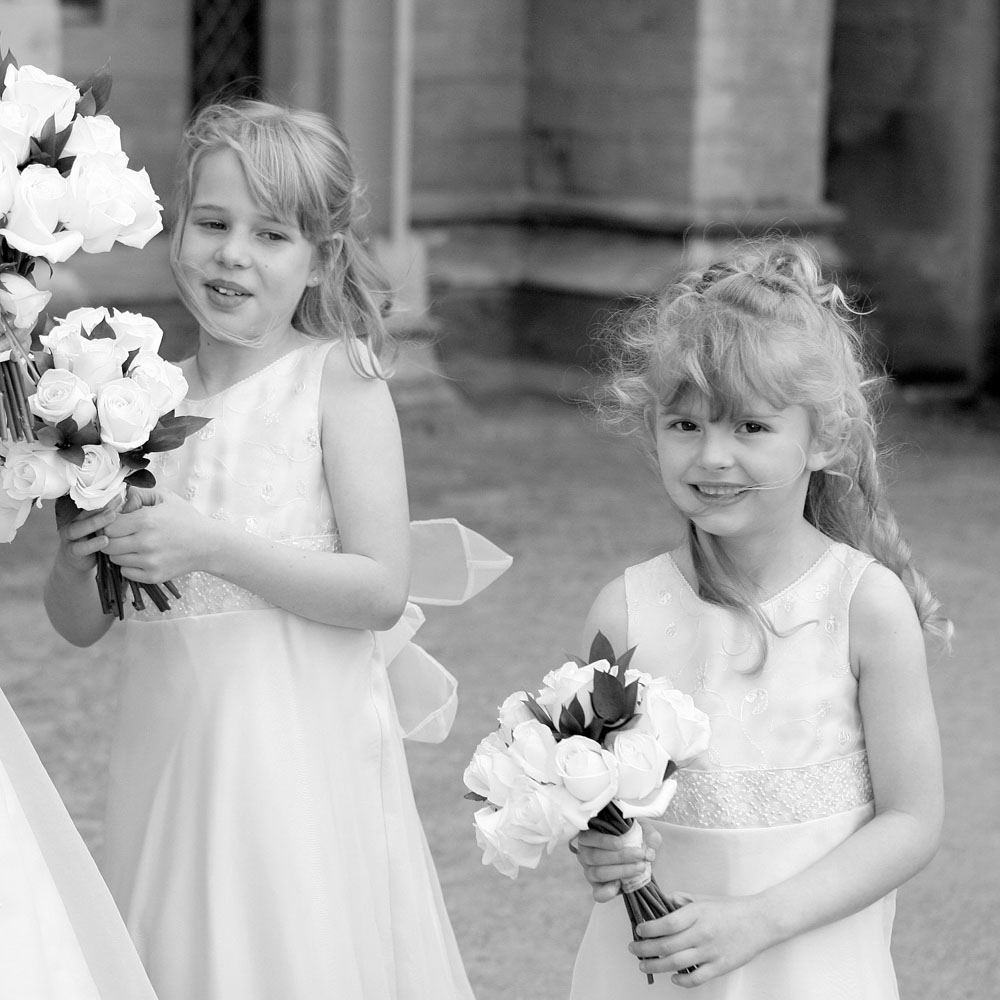 A cold day, you can see in the bridesmaid's faces