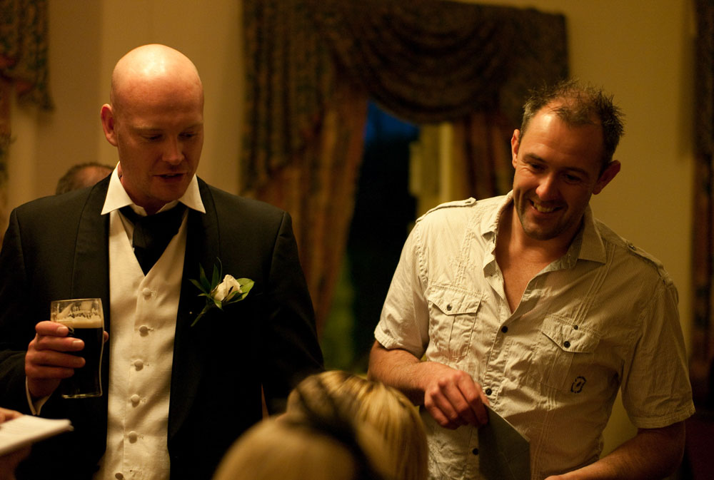 Guests at the evening reception by a professional wedding photographer based in Leeds, West Yorkshire