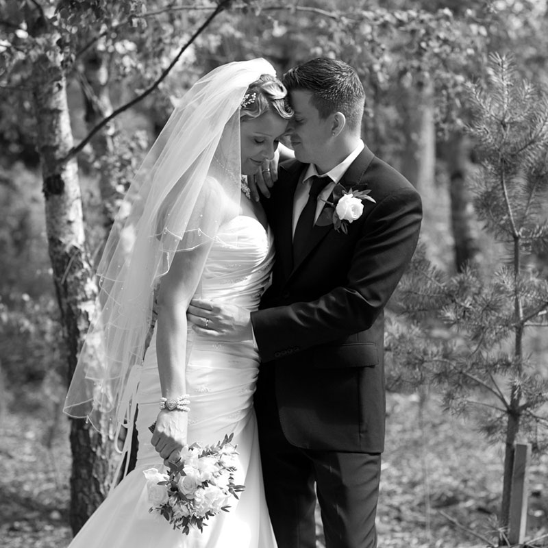 The couple in black and white - Leeds wedding photographer