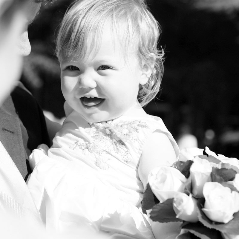 The Bride's daughter by Leeds wedding photographer