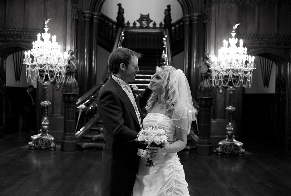 Couple photo at the historic Aldwark Manor