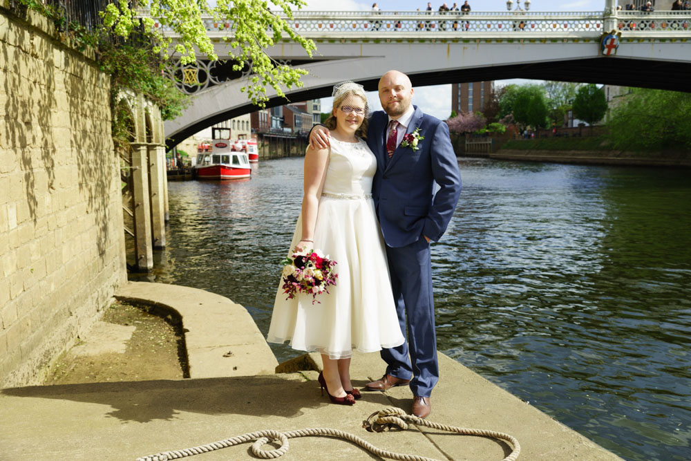 By the river in York - couple photo