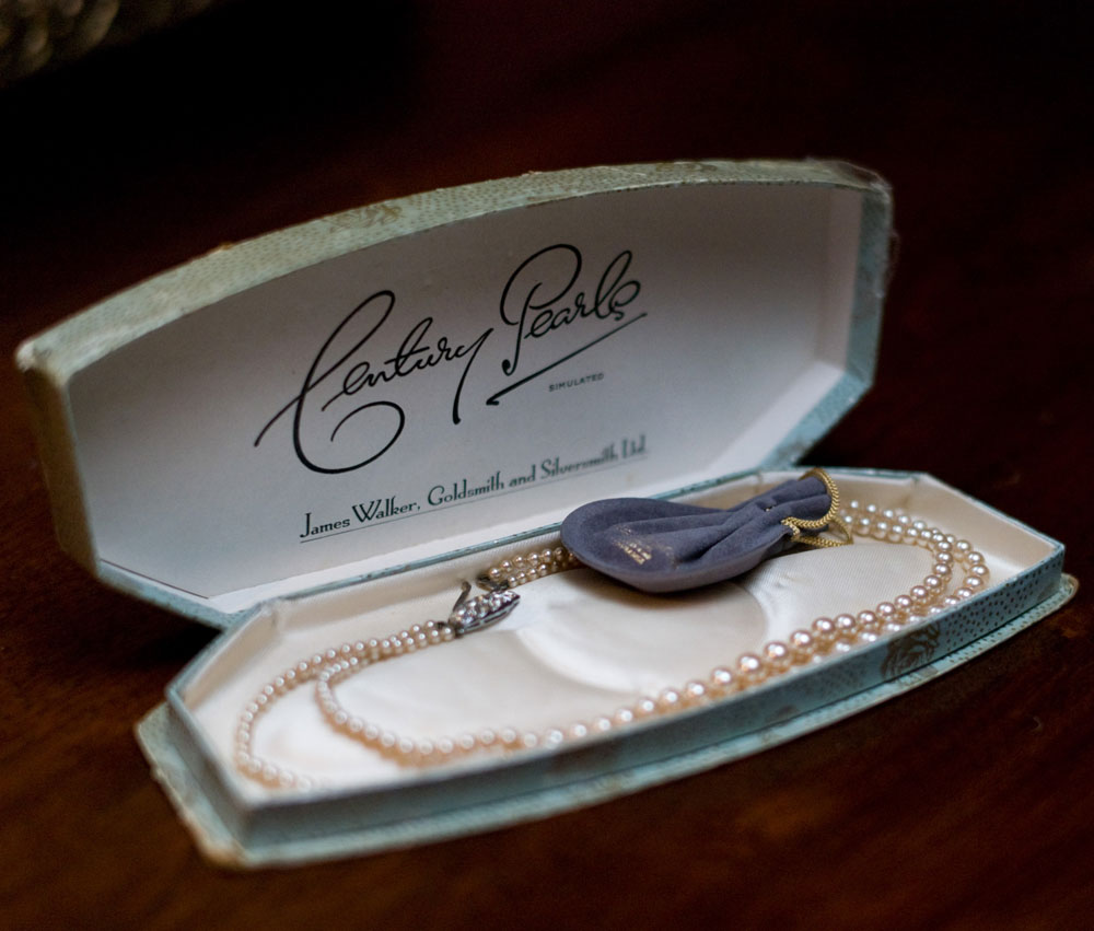 Century Pearls - details photographed - emotive Yorkshire and Leeds wedding photography