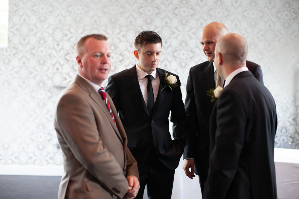 The Groom looking thoughtful - KP Club Pocklington wedding photography