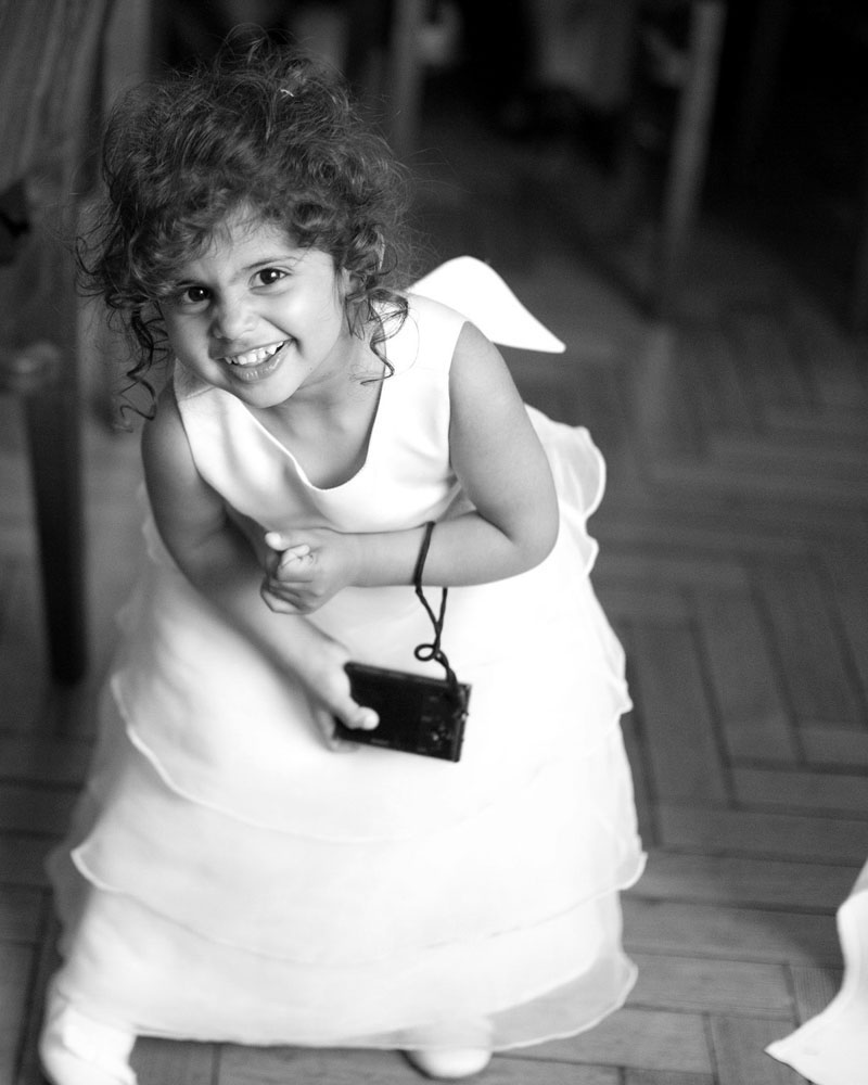 Cute bridesmaid by Leeds wedding photographer