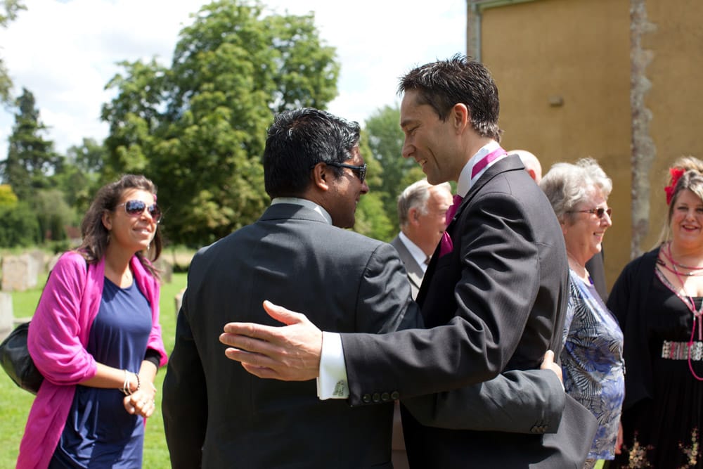 24 guests arrive church eleanor alan